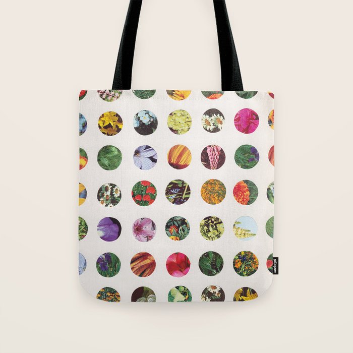 Floral Circles / Paper Pattern Tote Bag Gallery Image 1