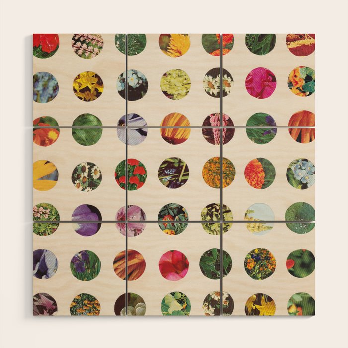 Floral Circles / Paper Pattern Wood Wall Art Gallery Image 1