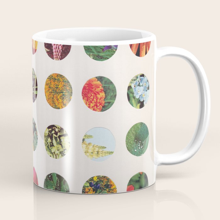 Floral Circles / Paper Pattern Coffee Mug Gallery Image 1