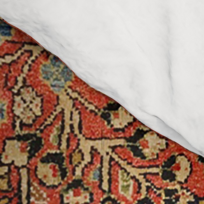 Persia Sarouk 19th Century Authentic Colorful Red Yellow Leaf Vintage Patterns Comforter Gallery Image 4