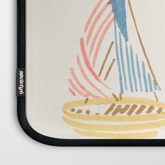 Striped sailboats Laptop Sleeve Gallery Image 3
