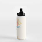Striped sailboats Water Bottle Gallery Image 2