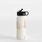 Striped sailboats Water Bottle Gallery Image 1