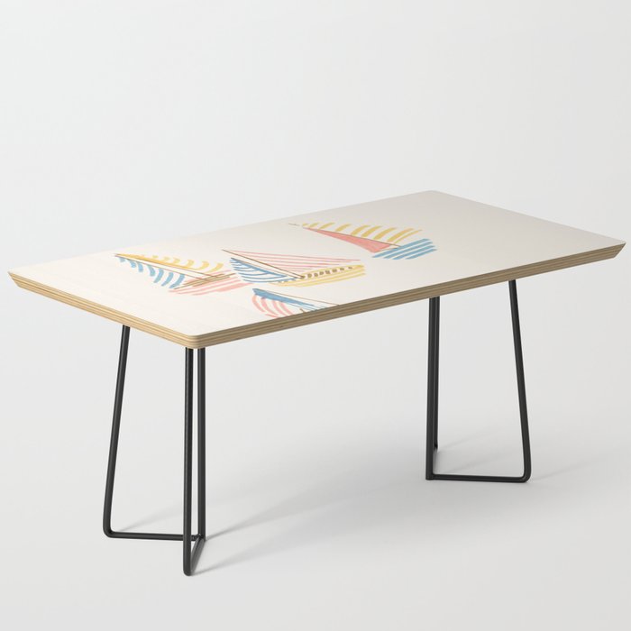 Striped sailboats Coffee Table Gallery Image 1