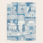 Washington DC toile blue Poster Gallery Image 4