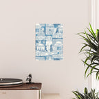 Washington DC toile blue Poster Gallery Image 2
