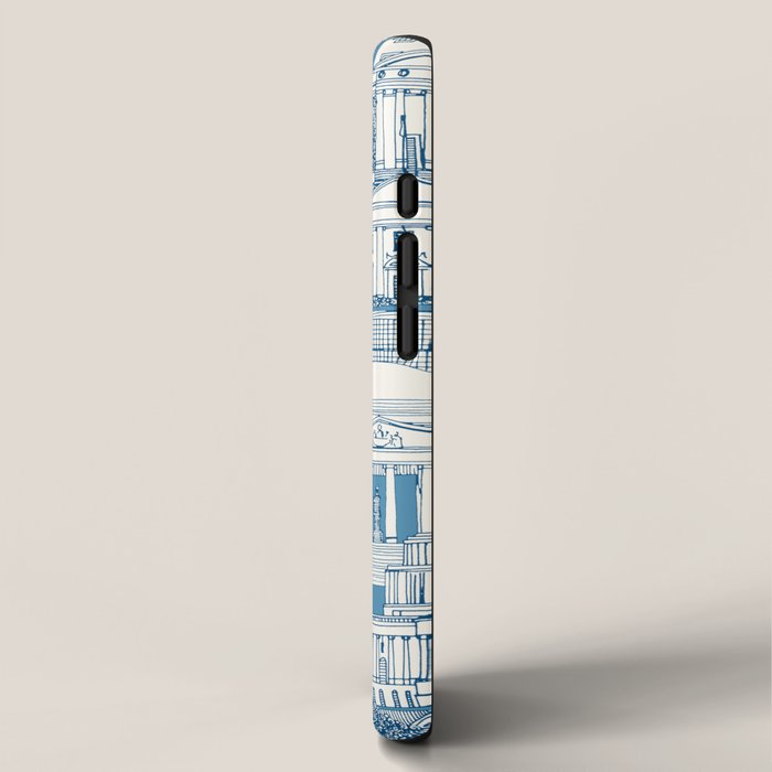 Washington DC toile blue iPhone Case Gallery Image 2