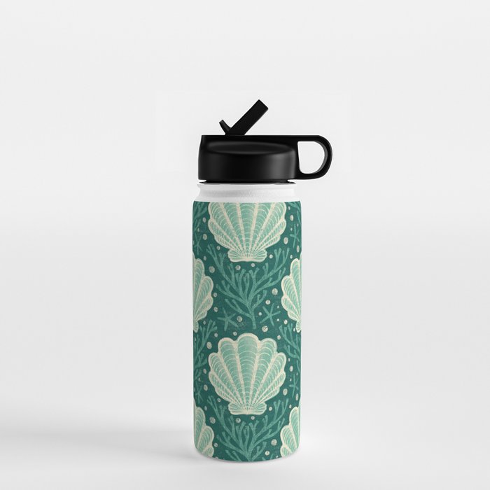 Seashell - sea green Water Bottle Gallery Image 1