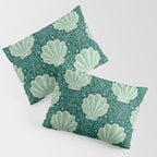 Seashell - sea green Pillow Sham Gallery Image 3