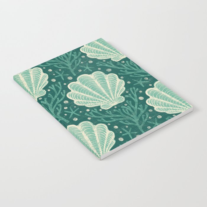 Seashell - sea green Notebook Gallery Image 1