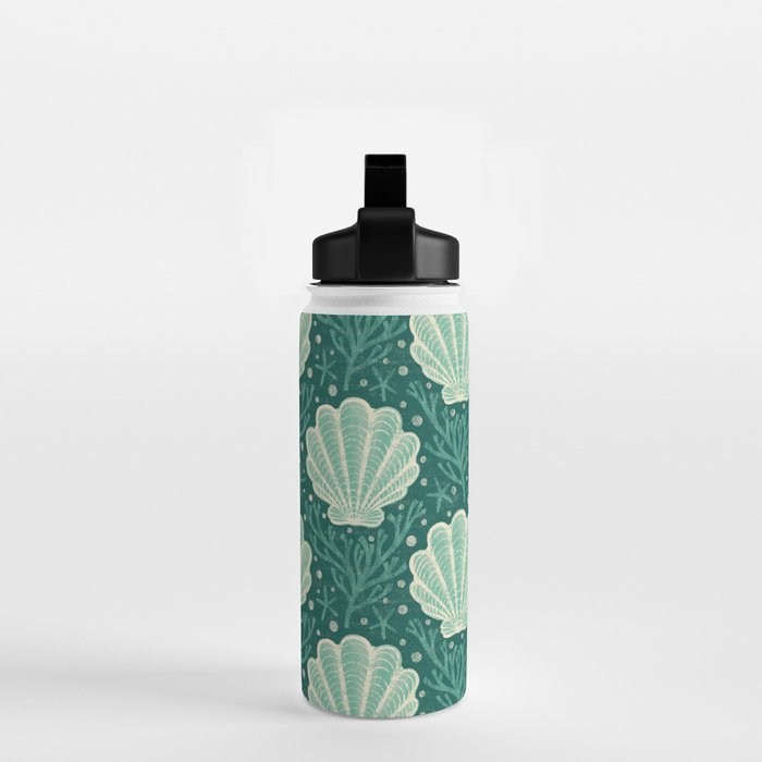 Seashell - sea green Water Bottle Gallery Image 2