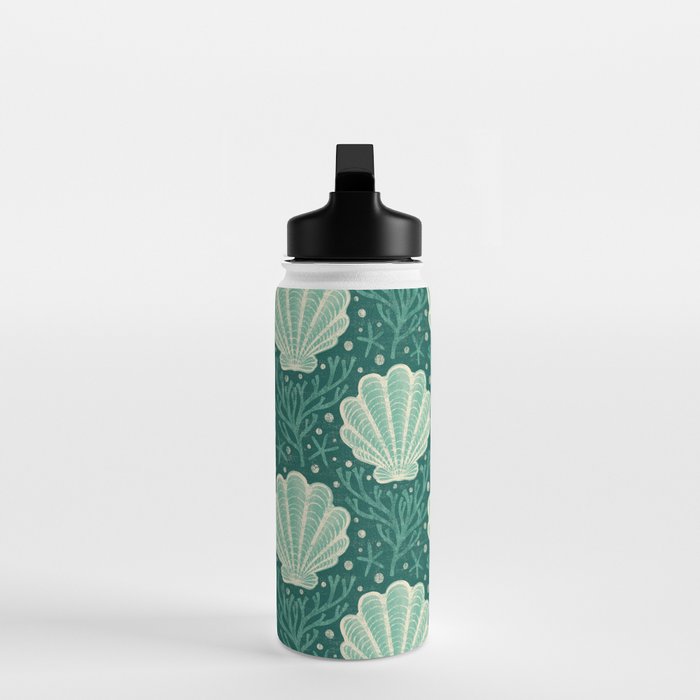 Seashell - sea green Water Bottle Gallery Image 3