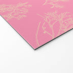 Botanical Cottage Floral Pattern in Pink and Cream Welcome Mat Gallery Image 2