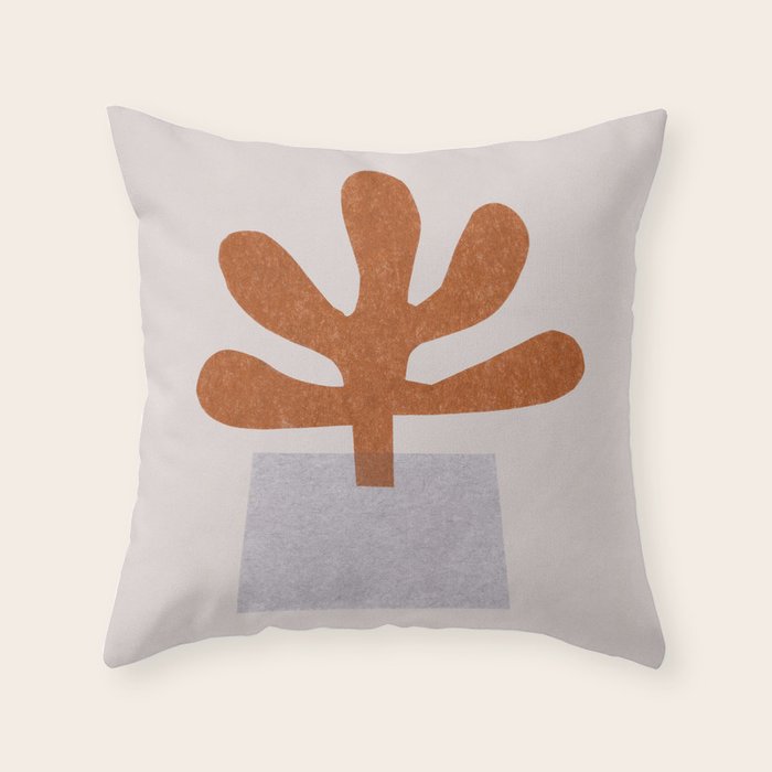 My Weird Plant #3 Throw Pillow Gallery Image 1