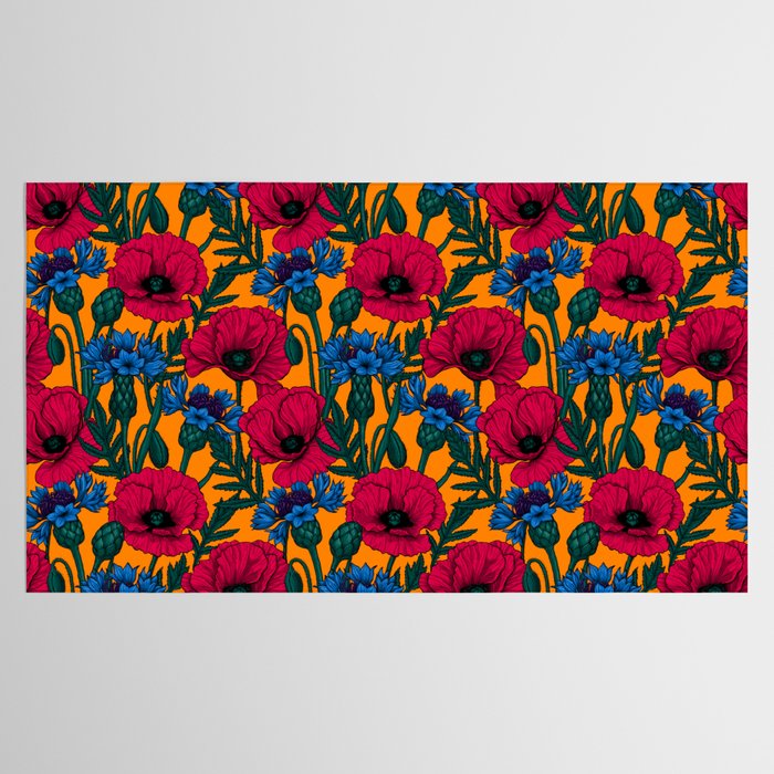 Red poppies and blue cornflowers Tablecloth Gallery Image 2