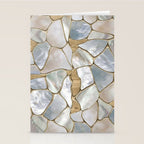 Mother of pearl and Gold cells abstract Stationery Card Gallery Image 2