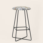 Mother of pearl and Gold cells abstract Stool Gallery Image 1