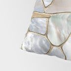 Mother of pearl and Gold cells abstract Pillow Sham Gallery Image 4