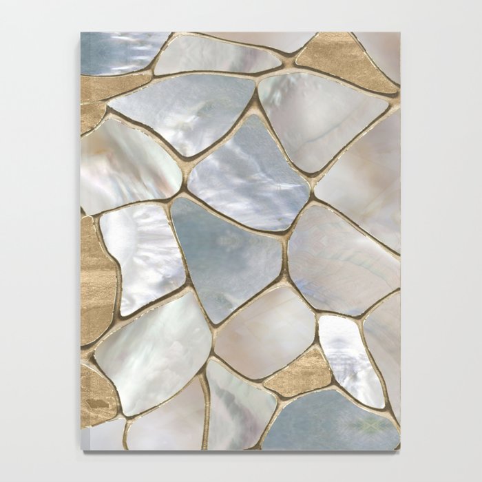 Mother of pearl and Gold cells abstract Notebook Gallery Image 4
