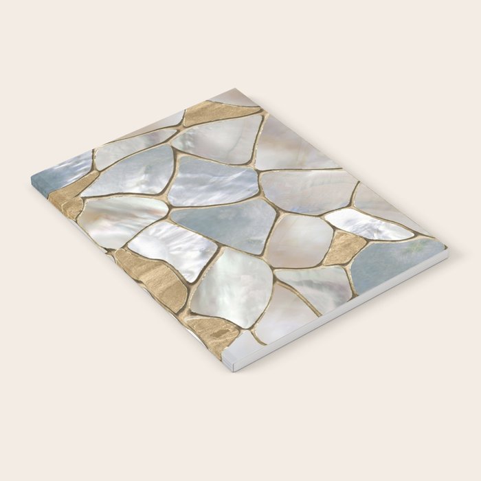Mother of pearl and Gold cells abstract Notebook Gallery Image 2