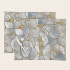 Mother of pearl and Gold cells abstract Placemat Gallery Image 1