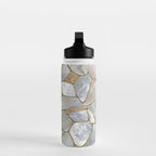 Mother of pearl and Gold cells abstract Water Bottle Gallery Image 3