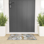 Mother of pearl and Gold cells abstract Welcome Mat Gallery Image 3