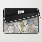 Mother of pearl and Gold cells abstract Laptop Sleeve Gallery Image 2