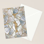 Mother of pearl and Gold cells abstract Stationery Card Gallery Image 2