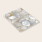 Mother of pearl and Gold cells abstract Notebook Gallery Image 3