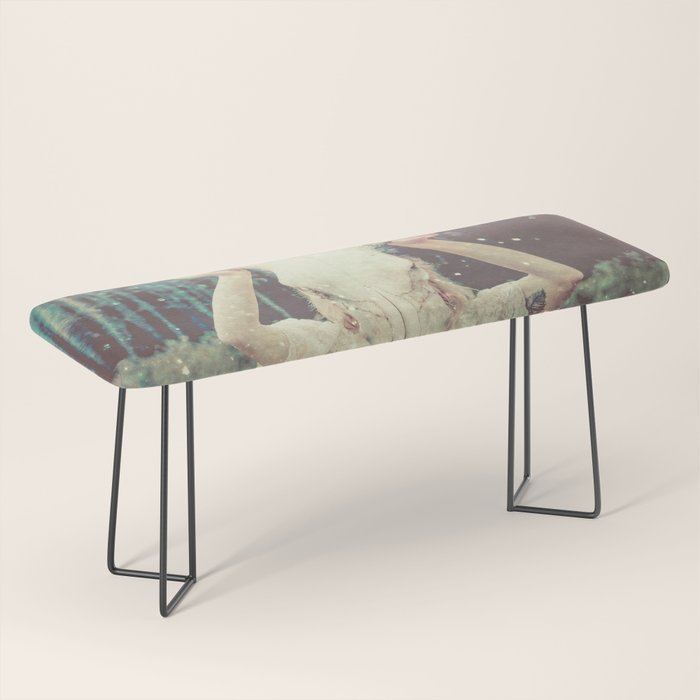 Bull Skull Tribal Woman Bench Gallery Image 1