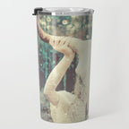 Bull Skull Tribal Woman Travel Mug Gallery Image 3