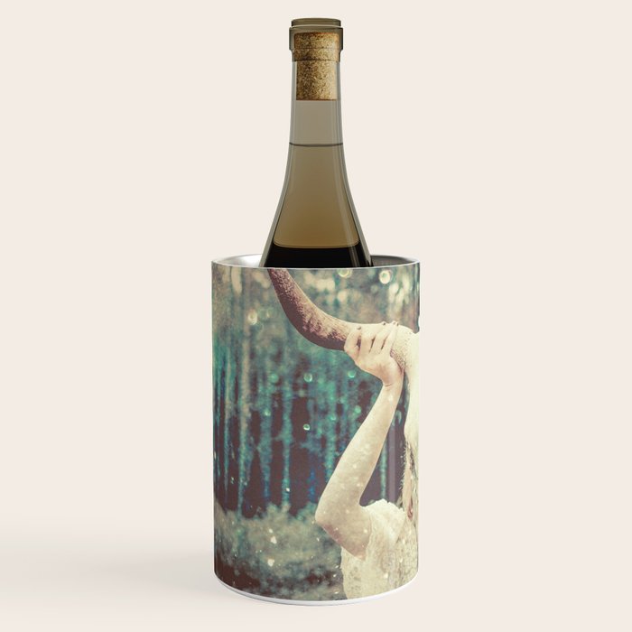 Bull Skull Tribal Woman Wine Chiller Gallery Image 2