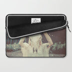 Bull Skull Tribal Woman Laptop Sleeve Gallery Image 2