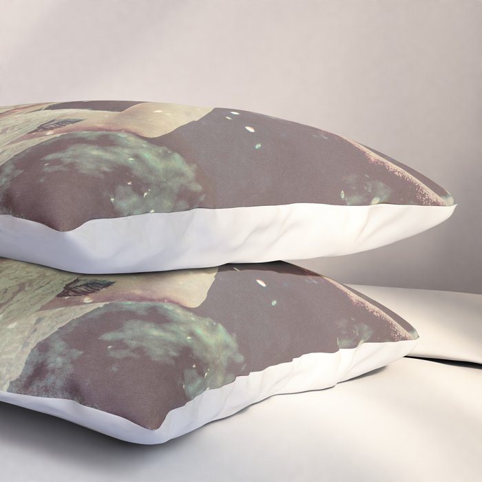 Bull Skull Tribal Woman Pillow Sham Gallery Image 3