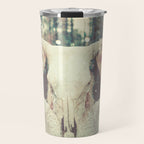 Bull Skull Tribal Woman Travel Mug Gallery Image 1