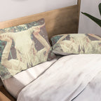 Bull Skull Tribal Woman Pillow Sham Gallery Image 2