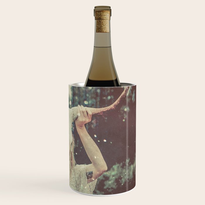 Bull Skull Tribal Woman Wine Chiller Gallery Image 3