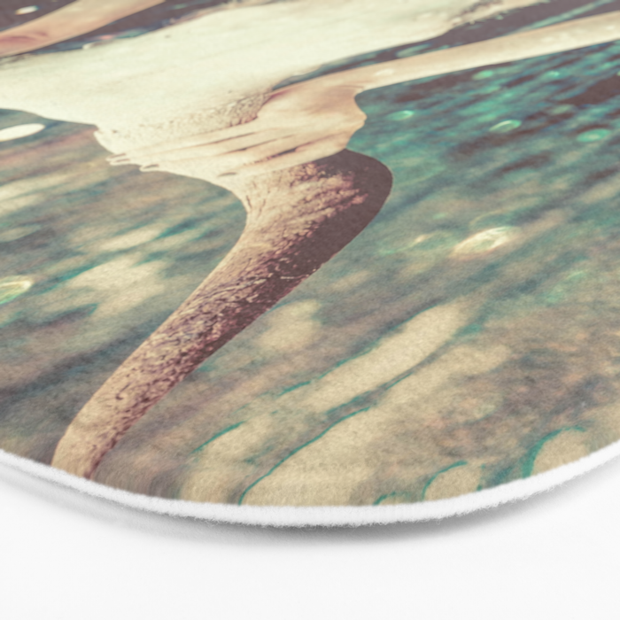 Bull Skull Tribal Woman Bath Mat Gallery Image 3