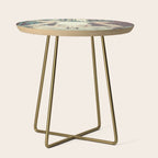 Bull Skull Tribal Woman Side Table Gallery Image 1