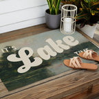 It's Lake Time - Retro Cottage Core Outdoor Rug Gallery Image 2