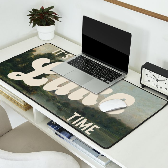 It's Lake Time - Retro Cottage Core Desk Mat Gallery Image 2
