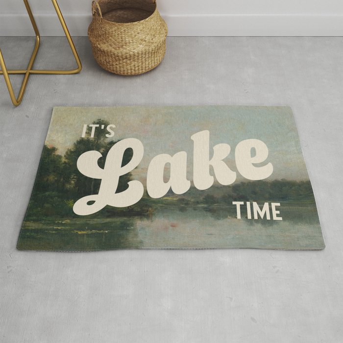 It's Lake Time - Retro Cottage Core Rug Gallery Image 1