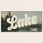 It's Lake Time - Retro Cottage Core Desk Mat Gallery Image 3