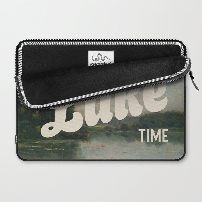It's Lake Time - Retro Cottage Core Laptop Sleeve Gallery Image 2