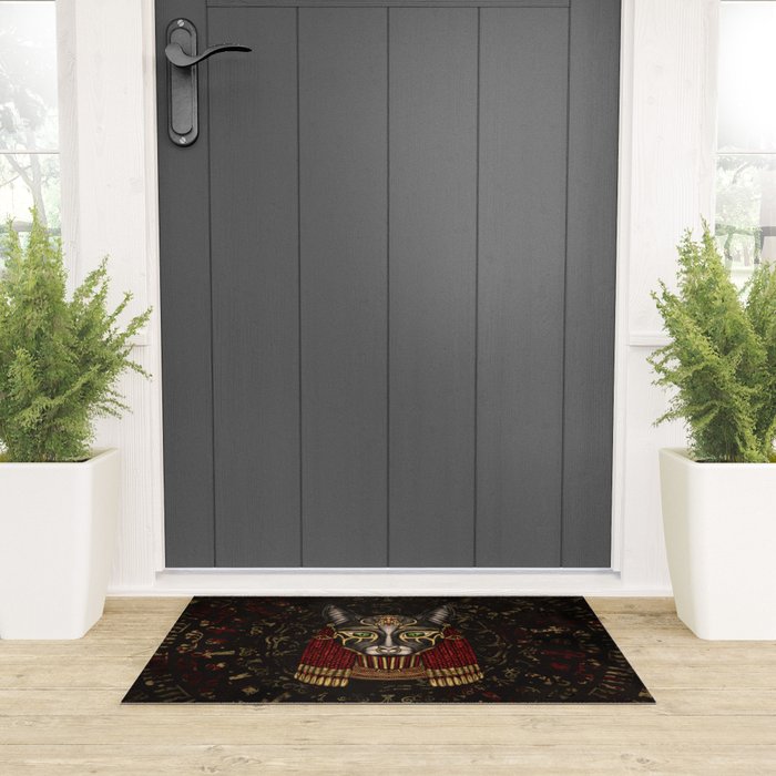 Bastet Egyptian Goddess Welcome Mat Gallery Image 3