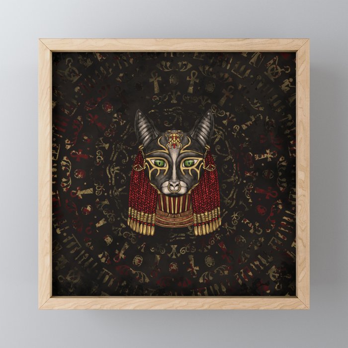 Bastet Egyptian Goddess Mini Art Print Gallery Image 1