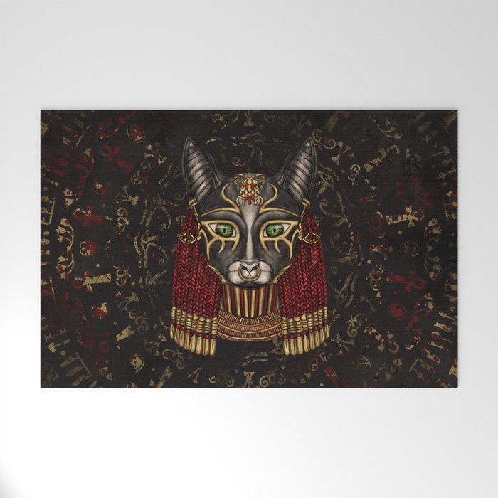 Bastet Egyptian Goddess Welcome Mat Gallery Image 1