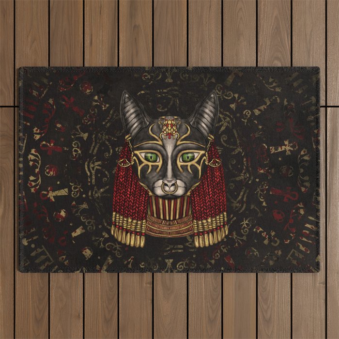 Bastet Egyptian Goddess Outdoor Rug Gallery Image 1