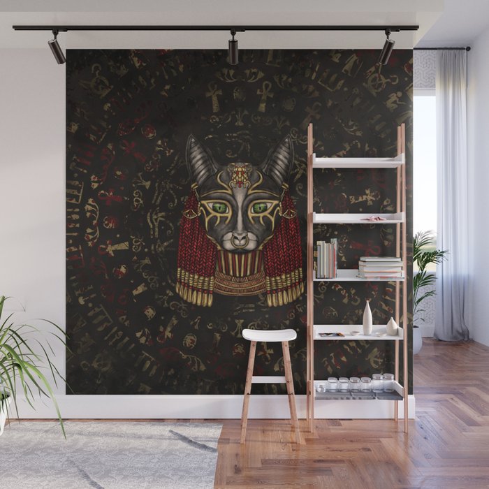 Bastet Egyptian Goddess Wall Mural Gallery Image 1